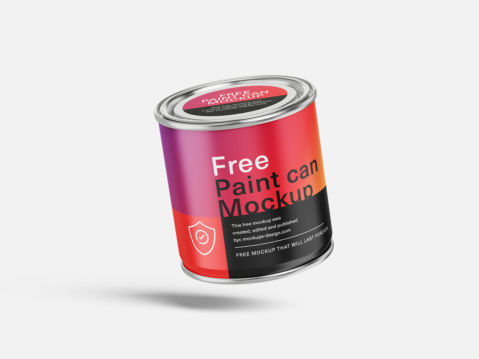 Free paint can mockup - Mockups Design
